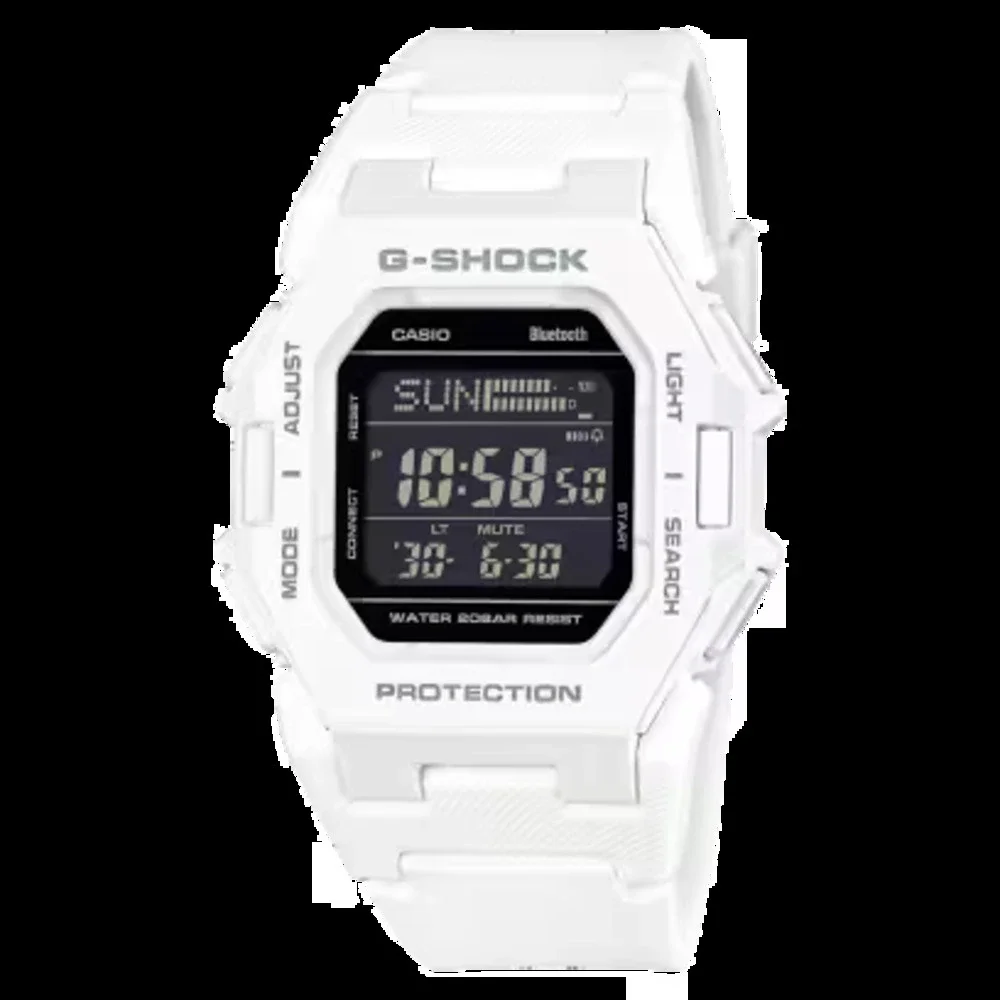 Casio G-Shock Gd-B500 White Digital Bluetooth Step Tracker Watch NWT White